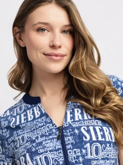 Short-sleeve semi-fitted tunic