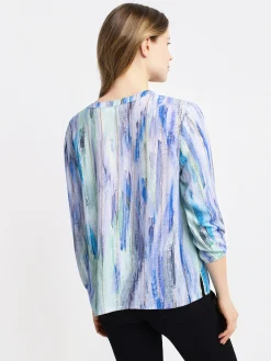 3/4-sleeve loose blouse
