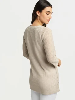 3/4-sleeve loose tunic