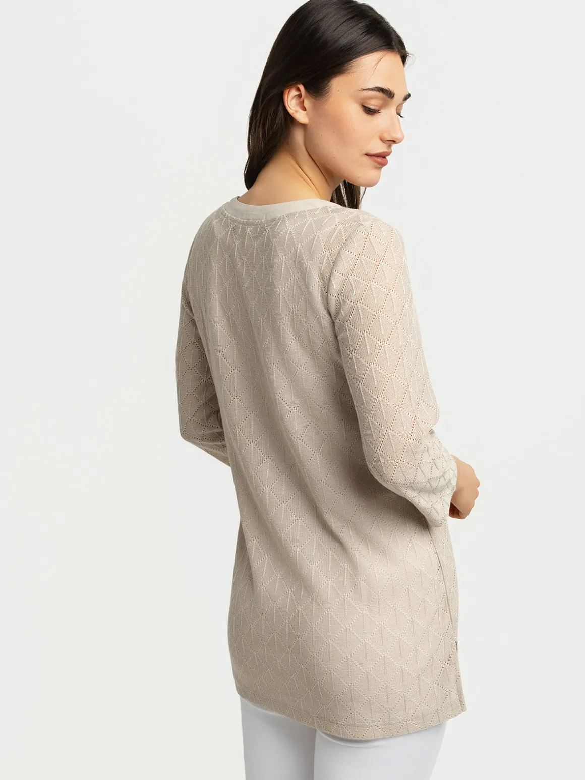3/4-sleeve loose tunic