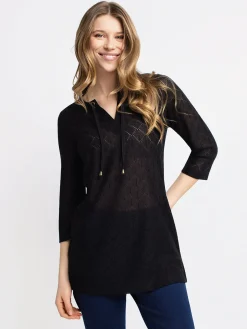 3/4-sleeve loose tunic