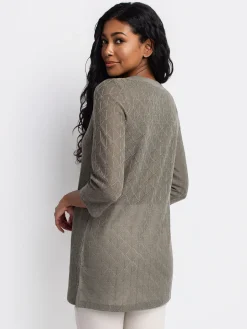3/4-sleeve loose tunic