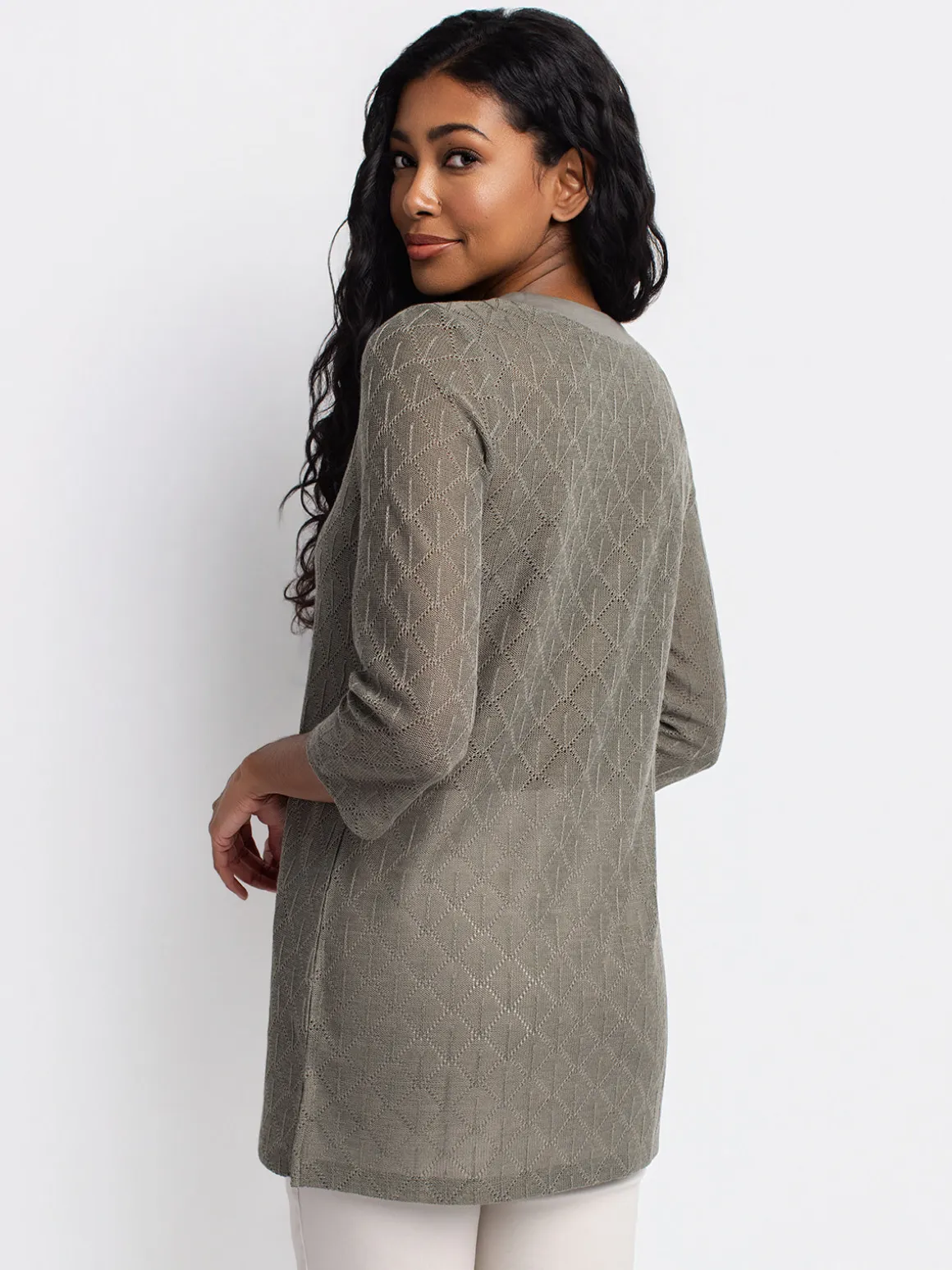3/4-sleeve loose tunic