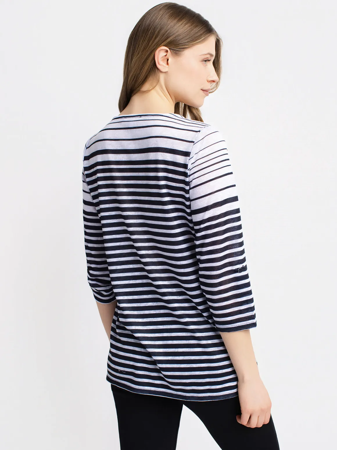 3/4-sleeve loose tunic