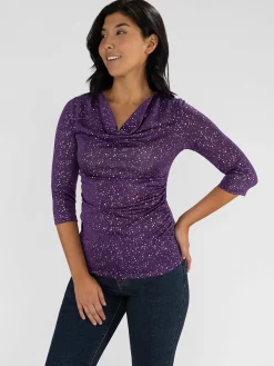 3/4-sleeve semi-fitted t-shirt
