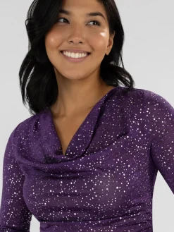 3/4-sleeve semi-fitted t-shirt
