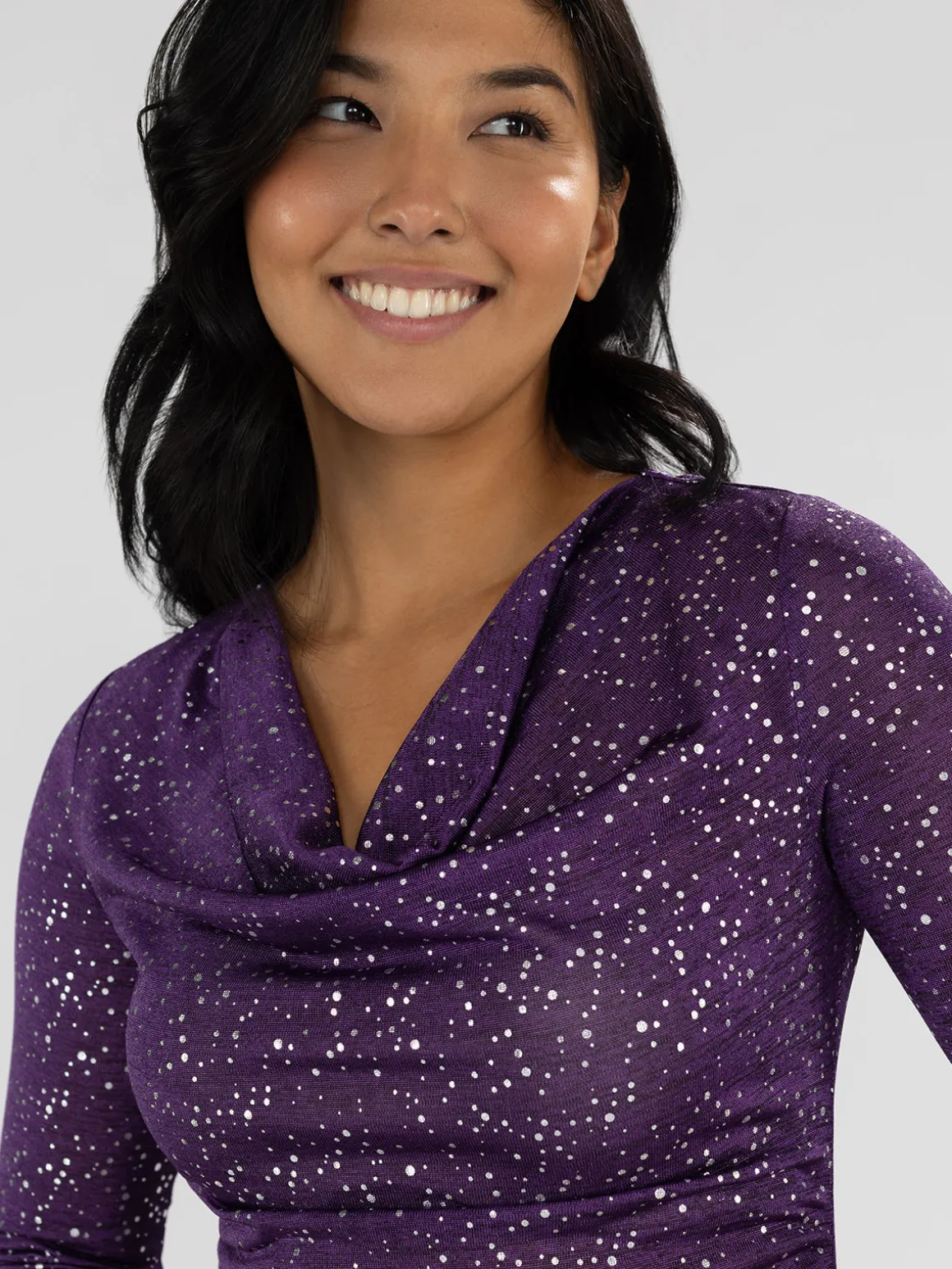 3/4-sleeve semi-fitted t-shirt
