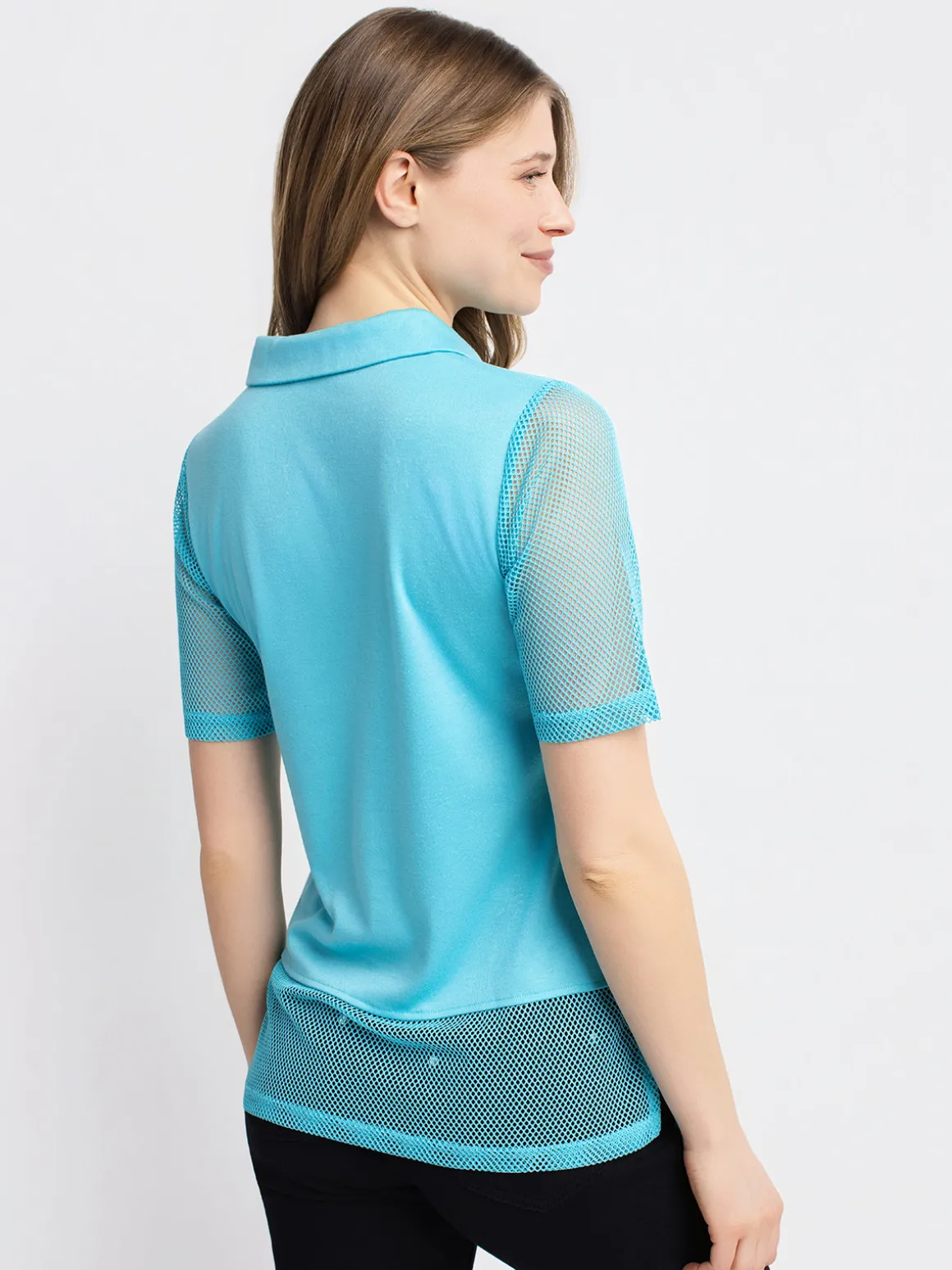 3/4-sleeve semi-fitted tunic