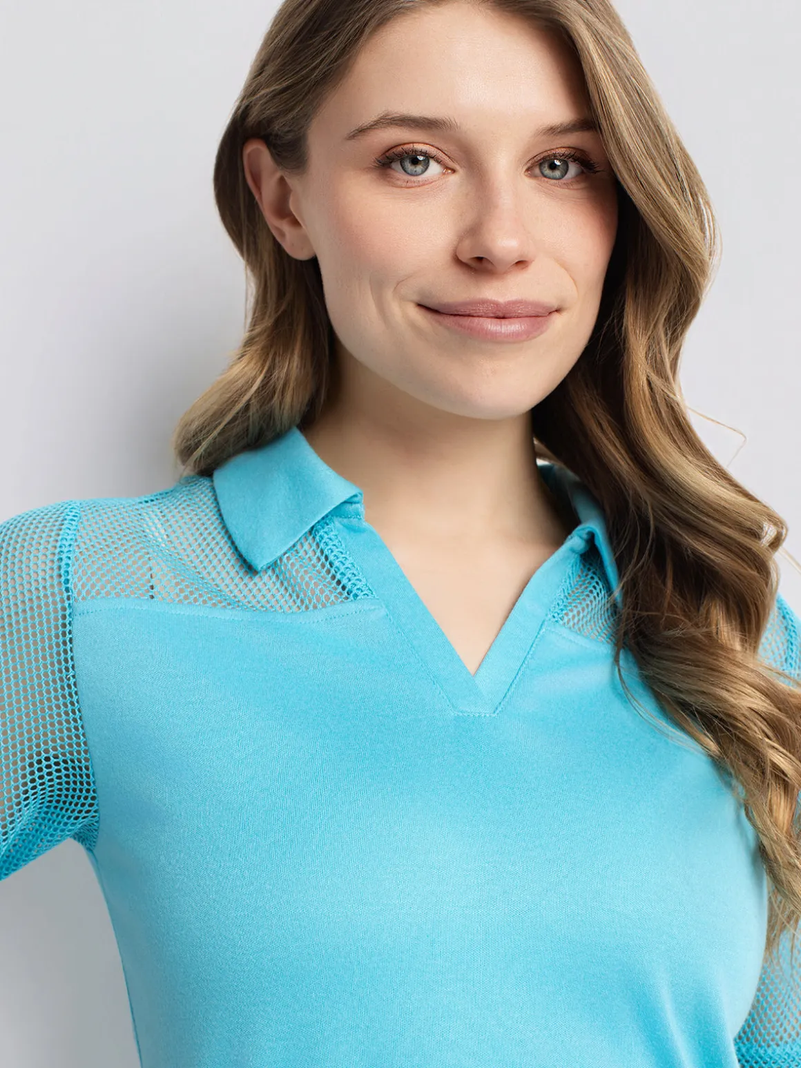 3/4-sleeve semi-fitted tunic