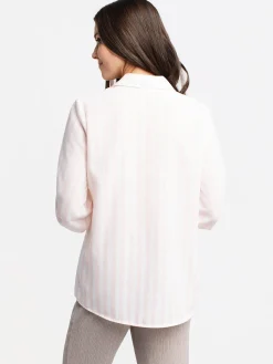 3/4-sleeve tunic length blouse