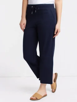 Straight casual pull-on capri - Petite