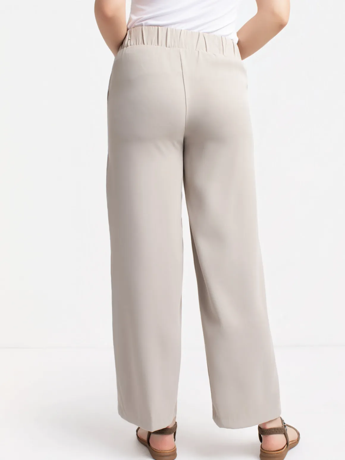 Straight-leg dressy pants