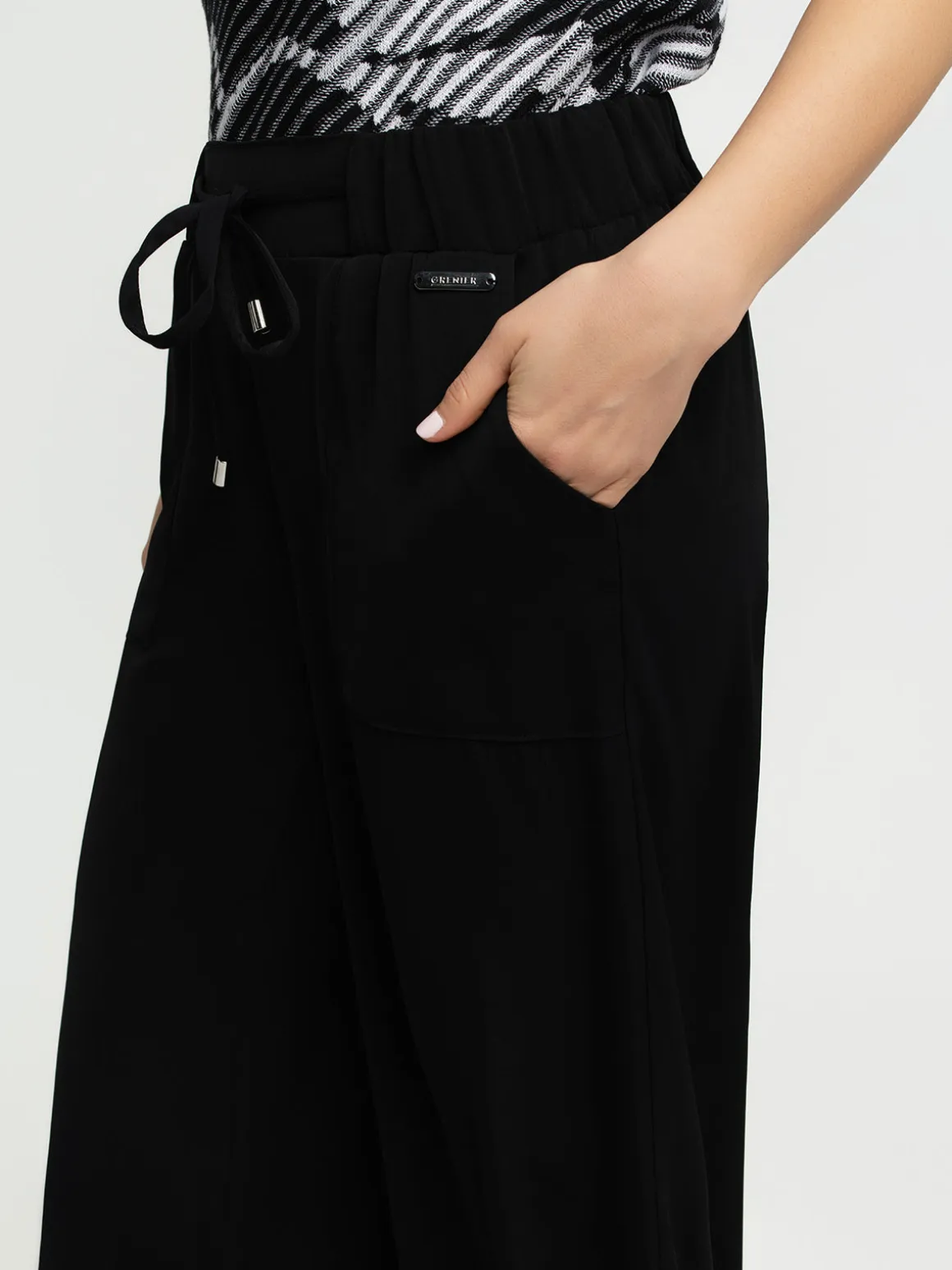 Straight-leg dressy pants