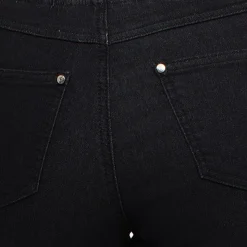 Straight leg pull-on jeans