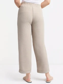 Straight pull-on ankle pant