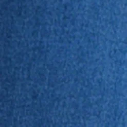 Straight semi-fitted pull-on denim capri