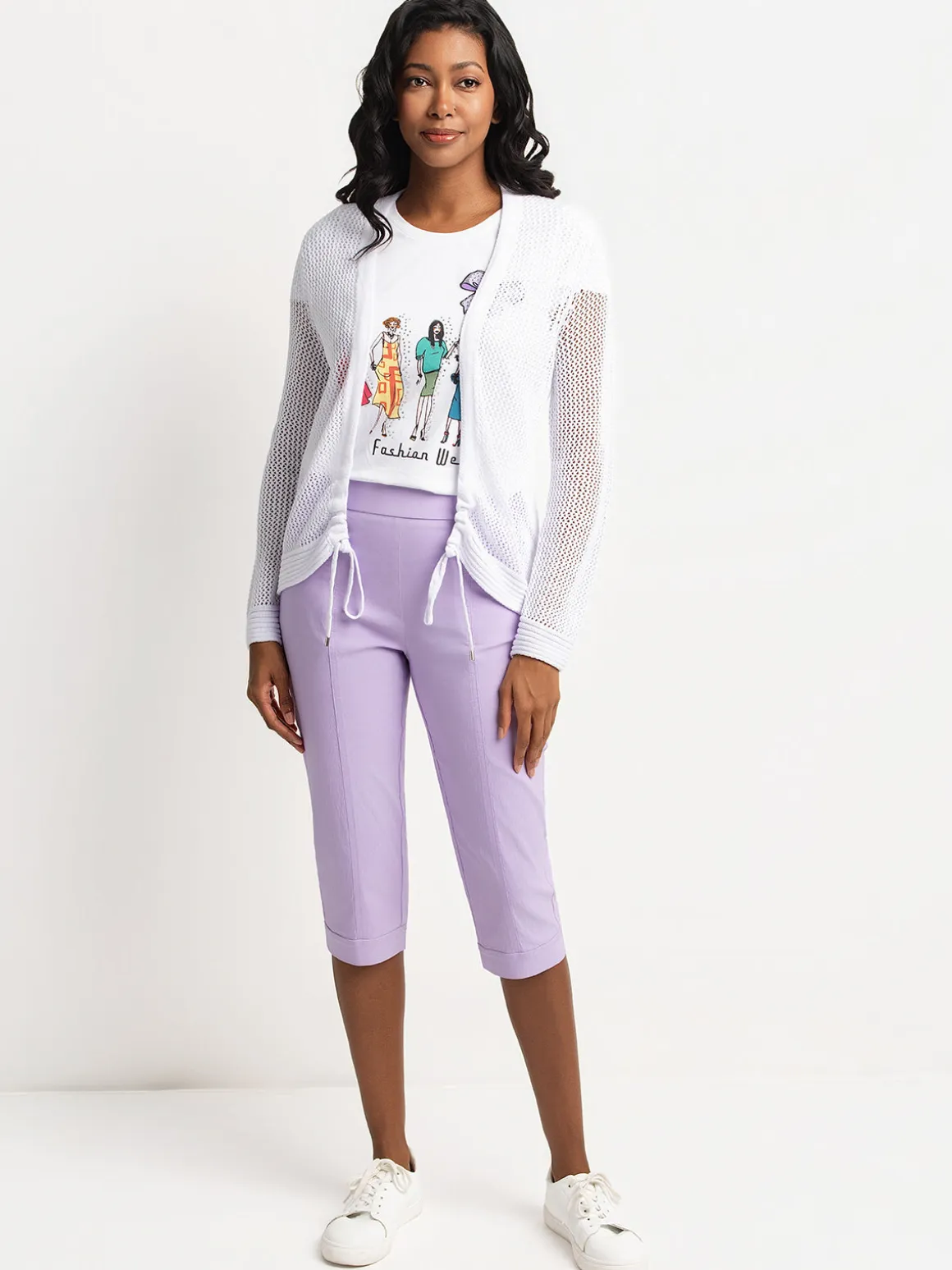 Straight semi-fitted pull-on pant - Petite