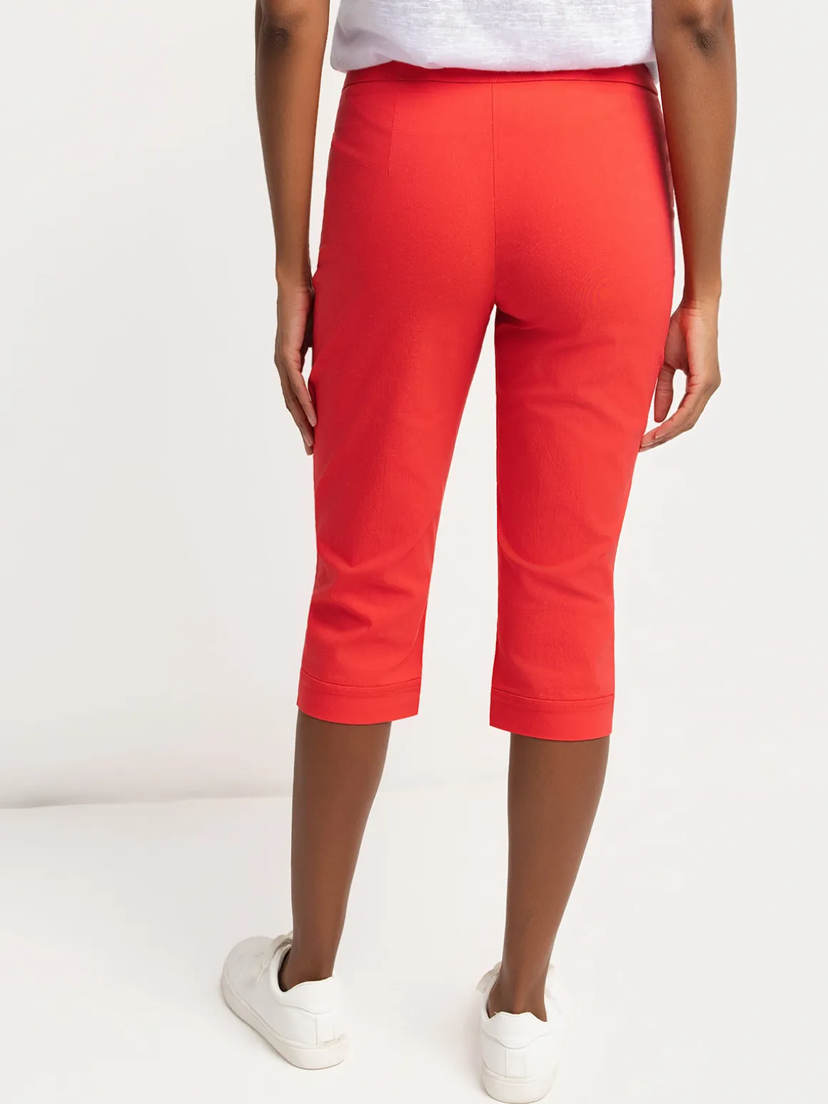 Straight semi-fitted pull-on pant - Petite