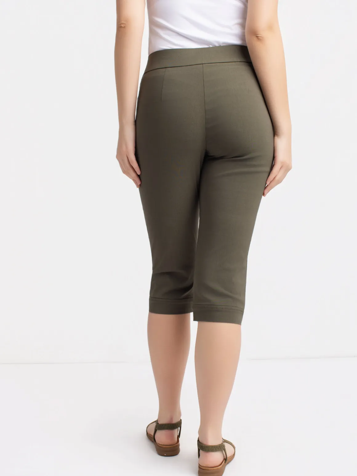 Straight semi-fitted pull-on pant - Petite