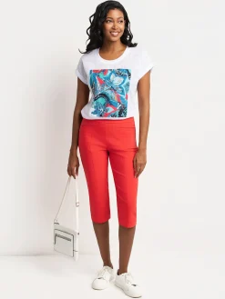 Straight semi-fitted pull-on pant - Petite