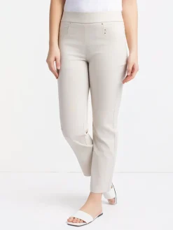 Straight semi-fitted pull-on pant - Petite