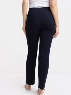 Straight semi-fitted pull-on pant