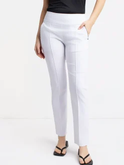 Straight semi-fitted pull-on pant